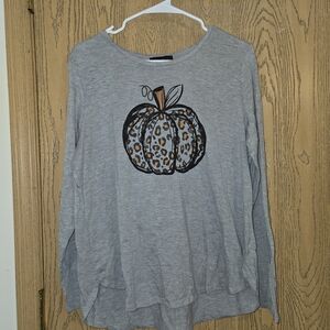 State of Mind Gray Long Sleeve Top
